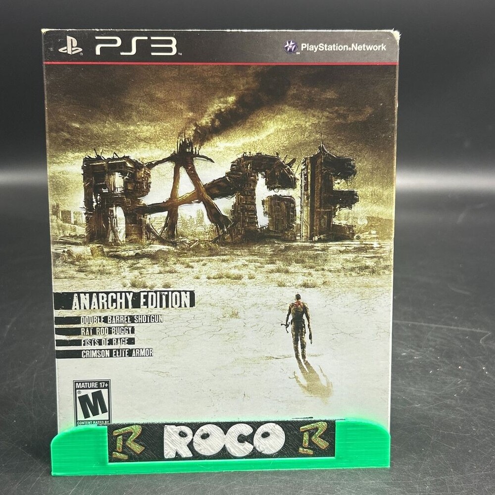 Rage Anarchy Edition Wisth Sliepcover PS3 Bethesda (Sony PlayStation 3 2011) CIB